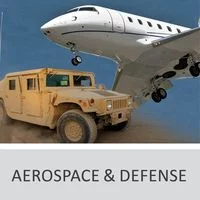 An image highlighting powder coating parts in a white airplane and brown jeep