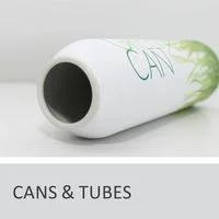 white powder coated steel water bottle with green design accents