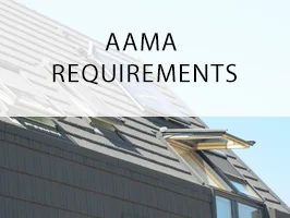 Powder coated windows on roof