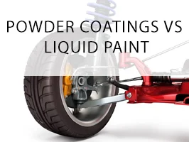 Powder coated automotive parts