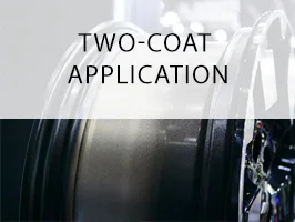 Two-coat applications on rims