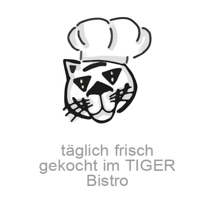 Täglich frisch gekocht im TIGER Bistro