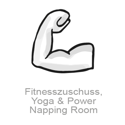 Fitnesszuschuss, Yoga & Power Napping Room